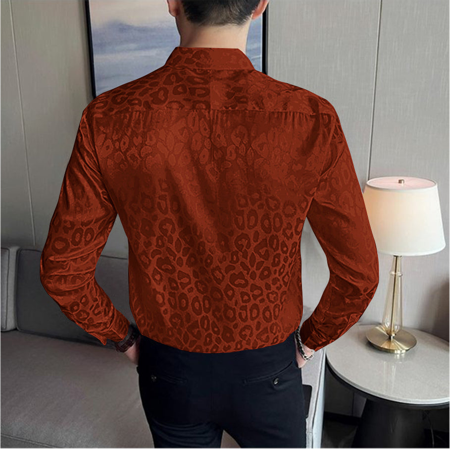 Wildly Sophisticated Leopard Satin Shirts