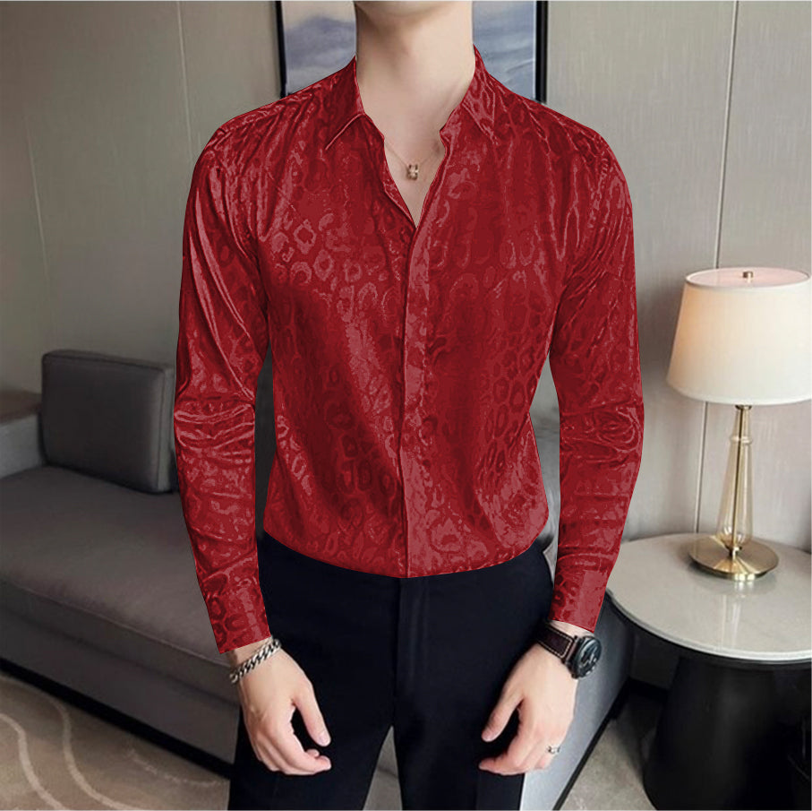 Roaring Elegance Leopard Satin Shirts