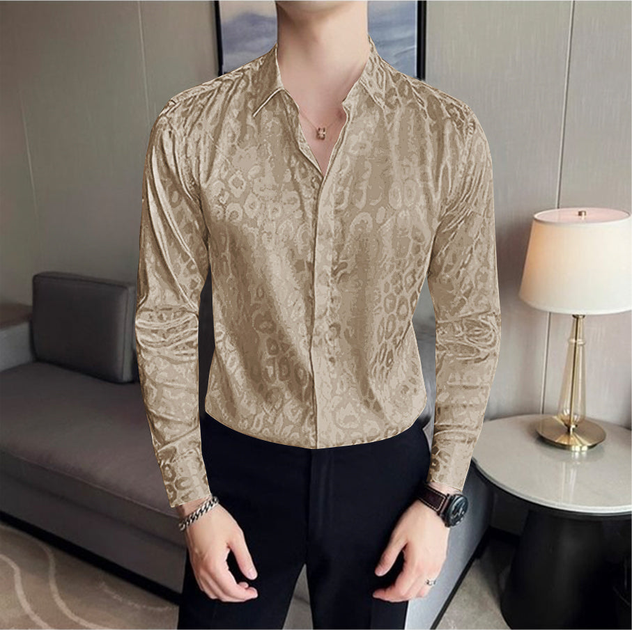 Luxurious Leopard Satin Shirts