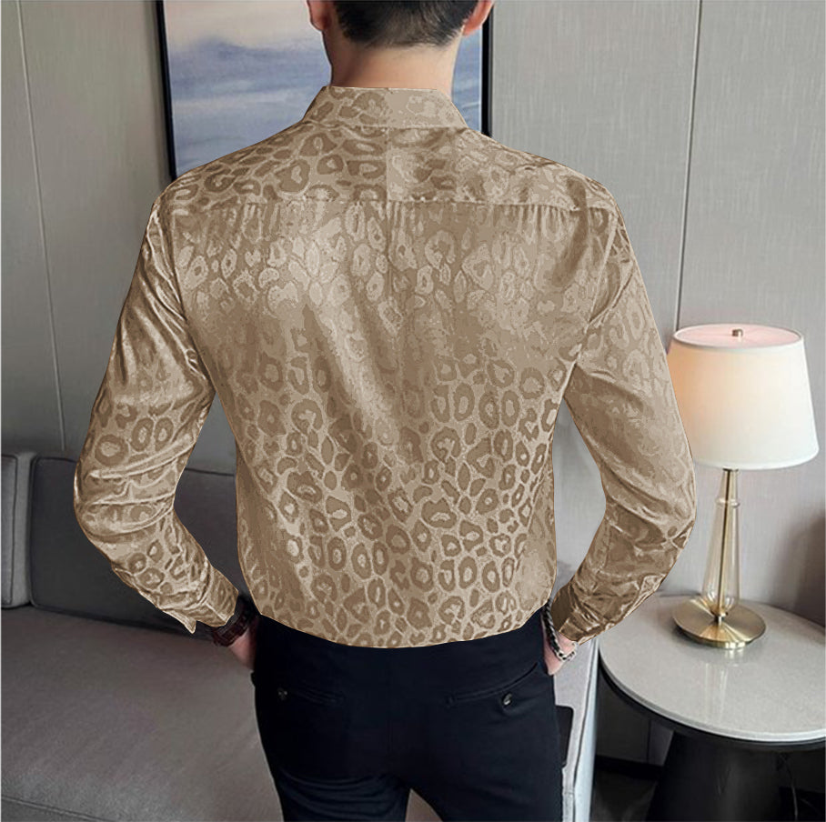 Luxurious Leopard Satin Shirts