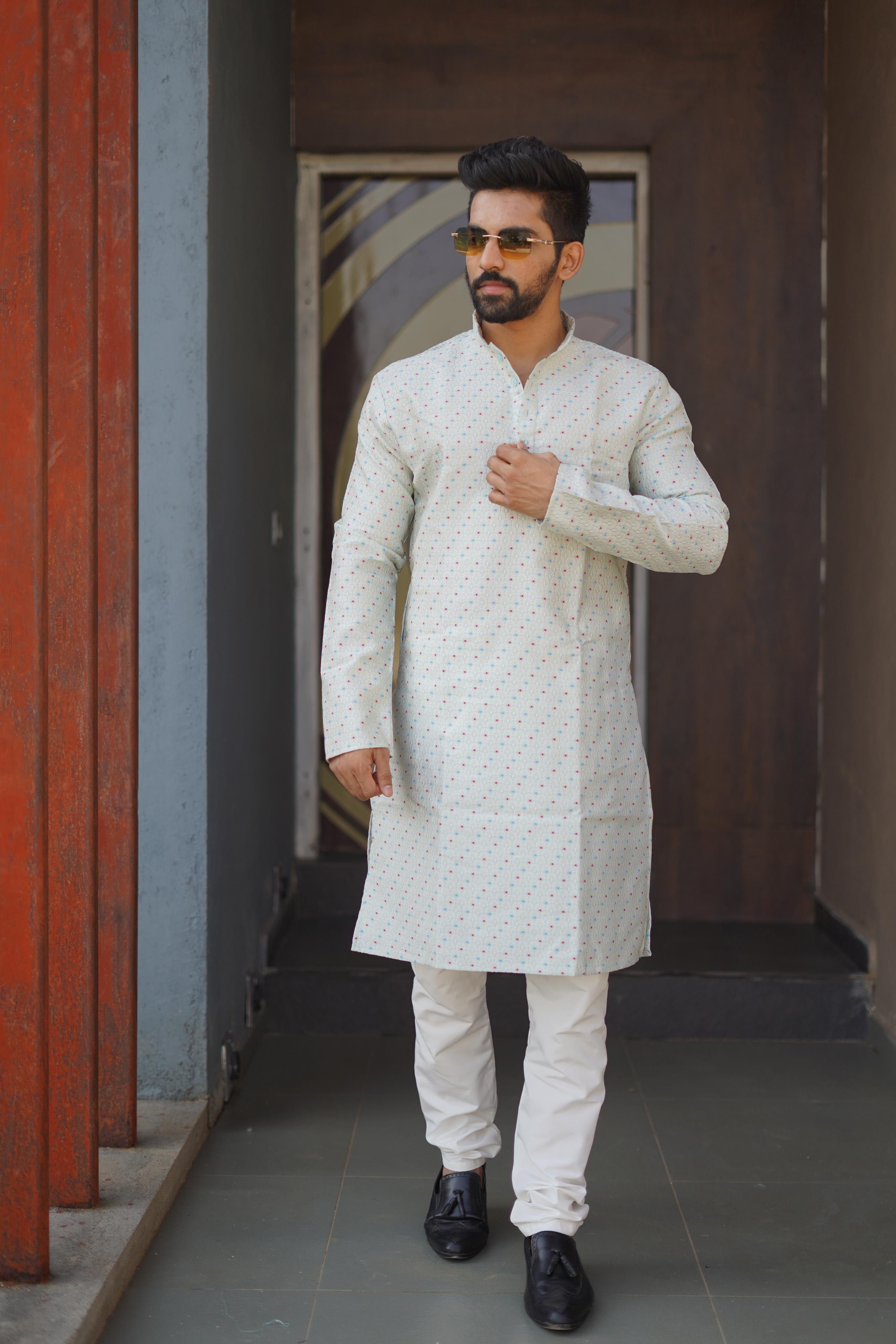 Nawabi Elegance: A Royal Kurta for the Modern Man