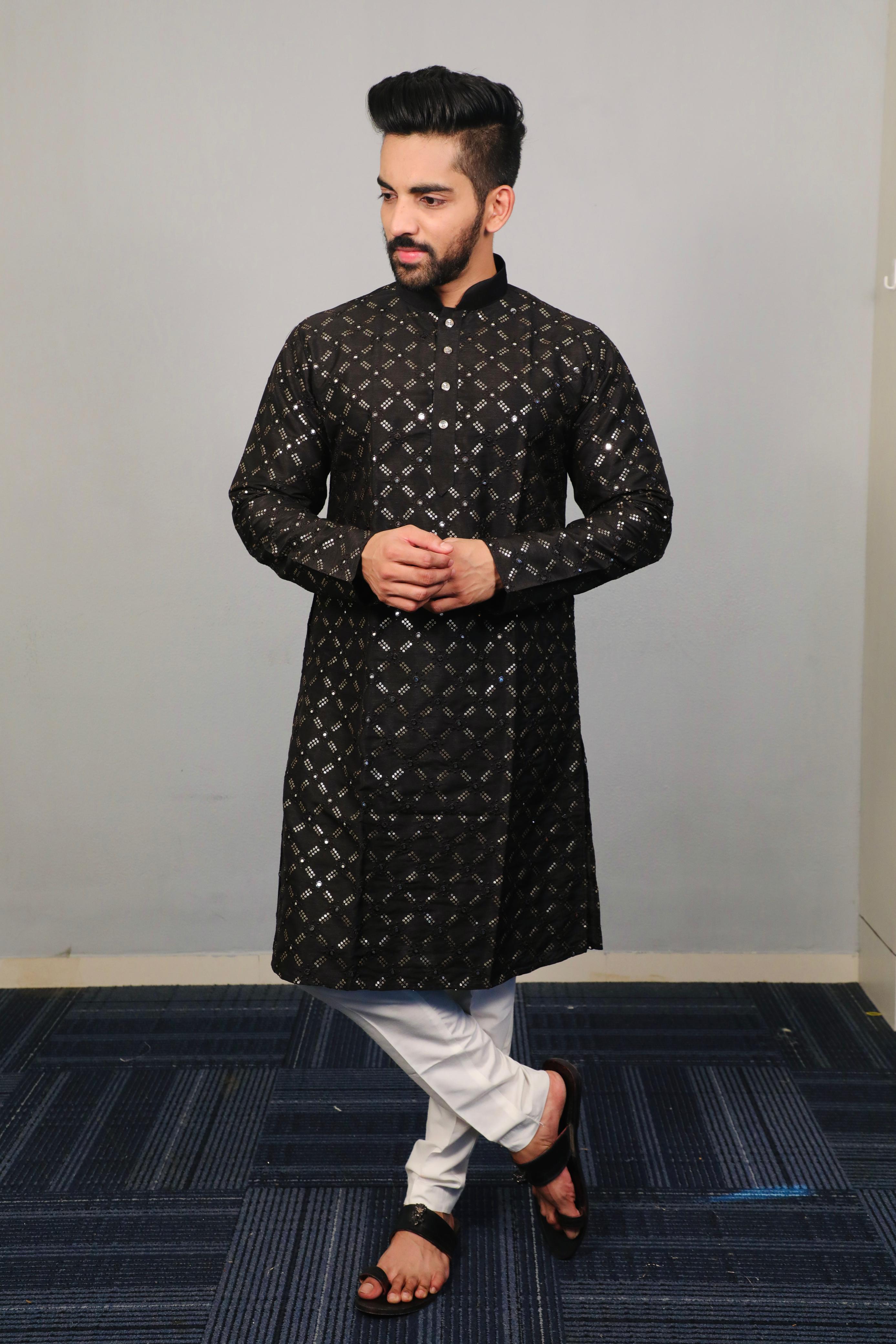 Black Mirrorwork Magic: Exquisite Kurta for Every Occasion