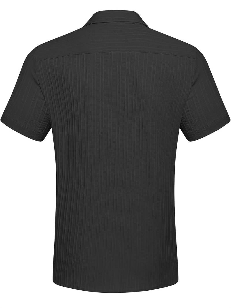 Cool and Comfortable: Black Half-Sleeve Shirt for Summer