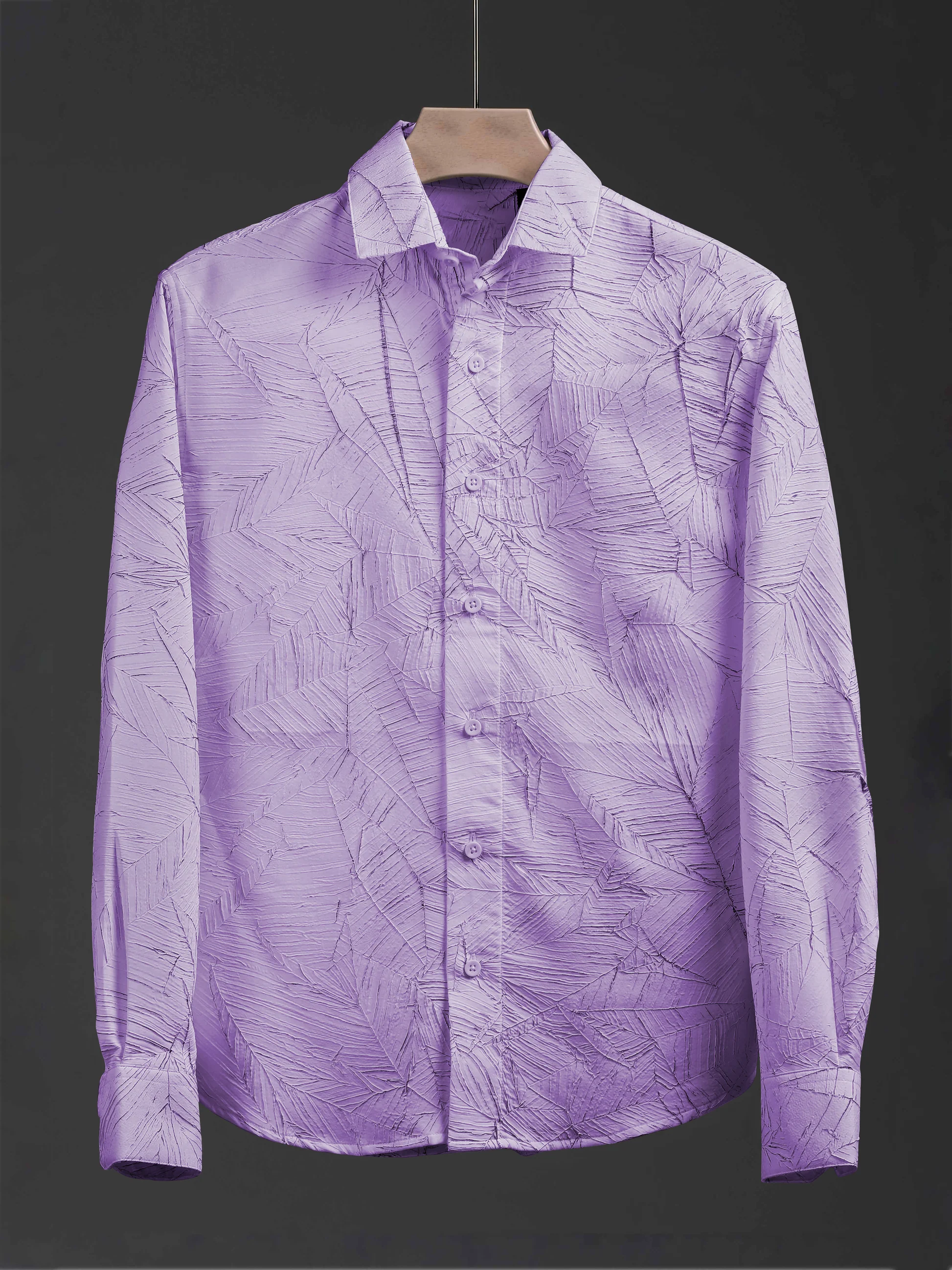 Soft Lavender Leaf Shirts: Romantic and Feminine