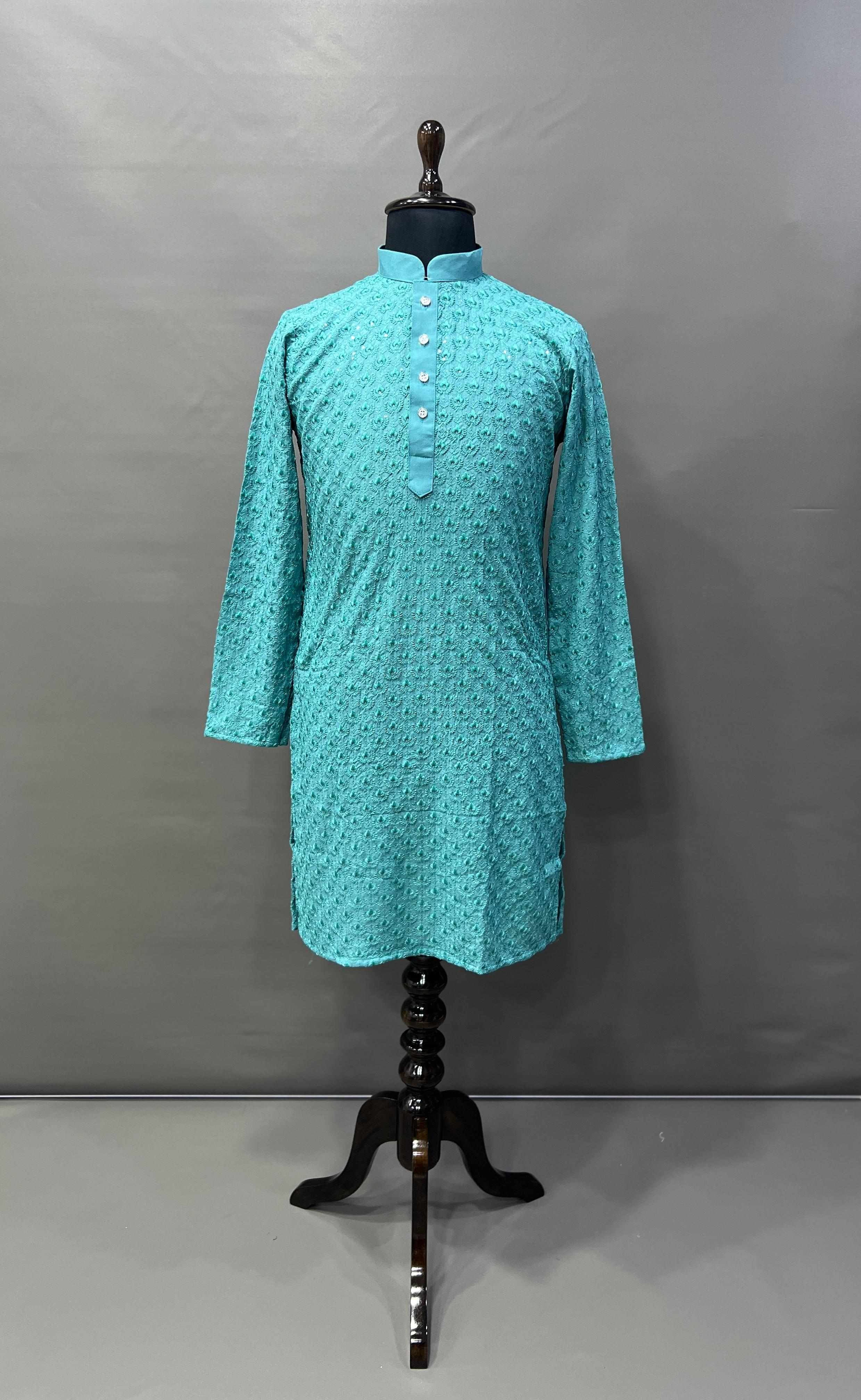 Lotus Celebration Kurta: Perfect for special occasions and celebrations.