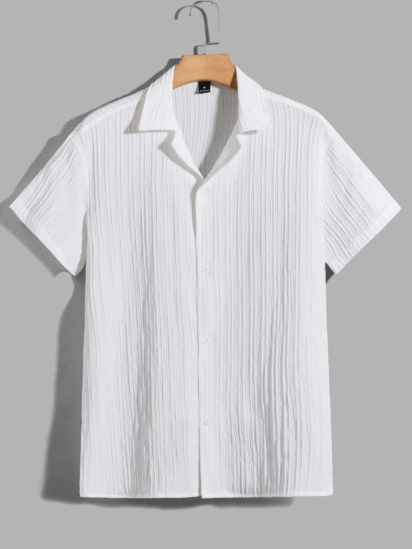 Relaxed Fit Maximum Comfort: White Half-Sleeve Casual Shirt